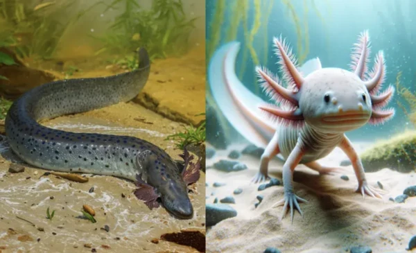 A showdown between the "water monster (giant eel)" and the "Mexican axolotl": Which do you prefer?